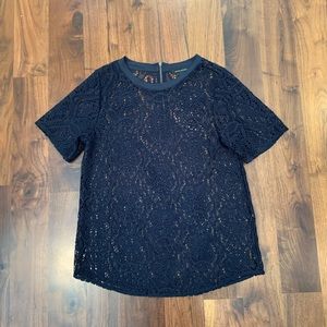 BANANA REPUBLIC navy blue knitted top